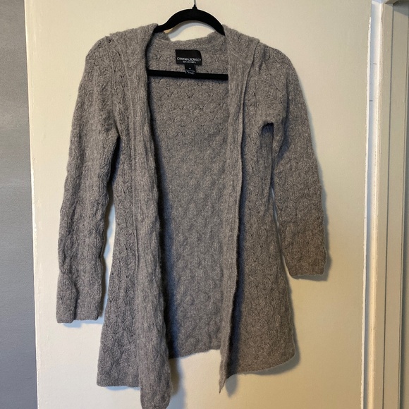 - Beautiful hooded cardigan 100% cashmere Cynthia Rowley size M - Picture 1 of 5